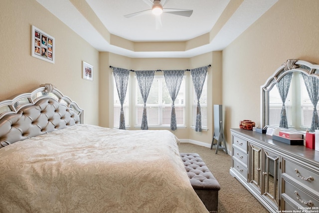 12422 Caprock Crk, San Antonio, TX 78254 - bedroom with carpet floors, baseboards, and a ceiling fan