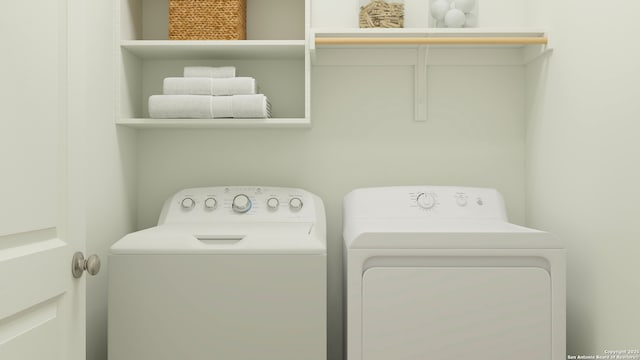 5219 Whirling Pl, San Antonio, TX 78253 - laundry room with laundry area and independent washer and dryer