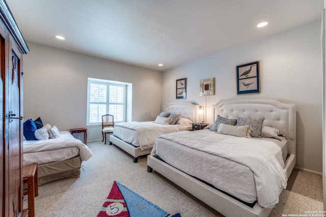 7731 Broadway Unit I-42, San Antonio, TX 78209 - carpeted bedroom featuring recessed lighting and baseboards