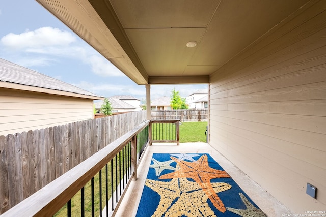 view of balcony