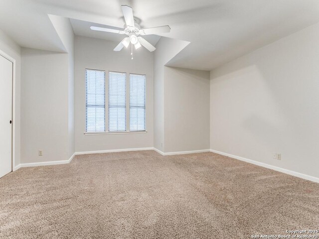 14051 Cedar Cyn, San Antonio, TX 78231 - unfurnished room with baseboards, carpet, and ceiling fan