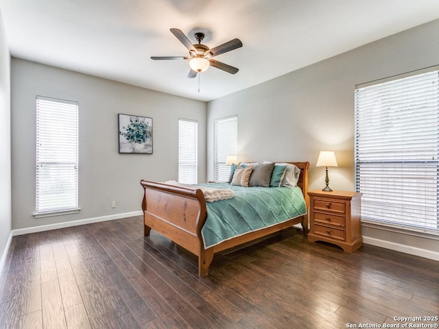 14051 Cedar Cyn, San Antonio, TX 78231 - bedroom with baseboards, wood finished floors, and multiple windows
