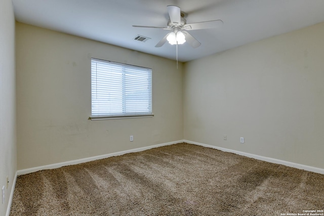 3622 Mill Mdw, San Antonio, TX 78247 - unfurnished room with carpet, ceiling fan, and baseboards