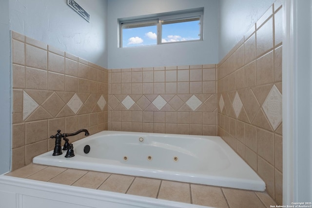 bathroom featuring a whirlpool tub