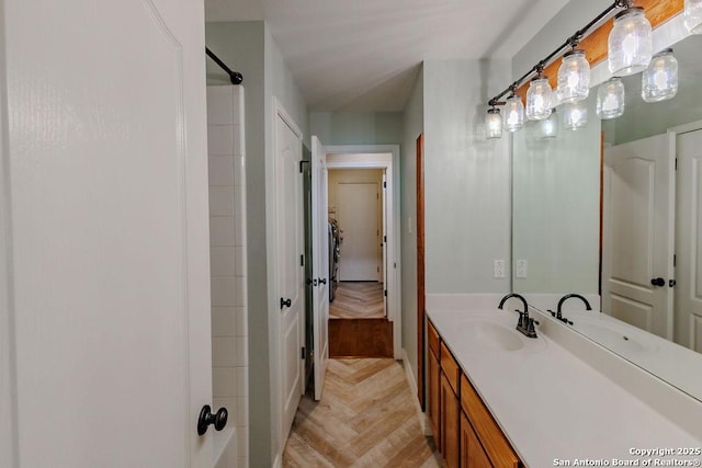 26923 Trinity Hts, San Antonio, TX 78261 - bathroom featuring vanity and walk in shower