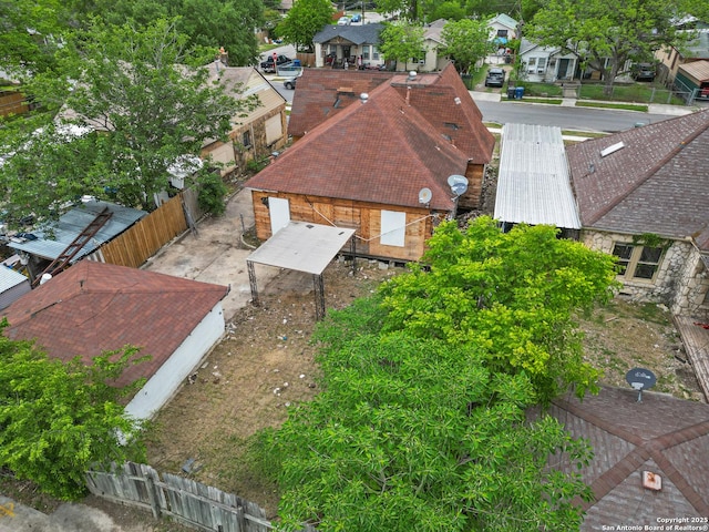 drone / aerial view featuring a residential view