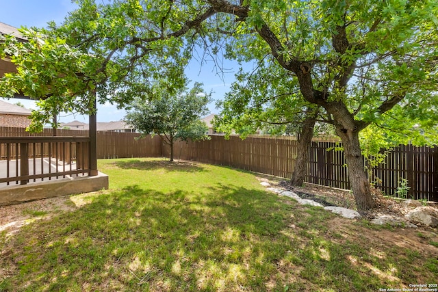 205 Wickersham, Boerne, TX 78015 - view of yard featuring a fenced backyard