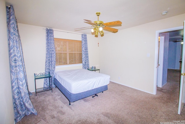 5315 Argyle, San Antonio, TX 78247 - bedroom with carpet flooring, a ceiling fan, and baseboards