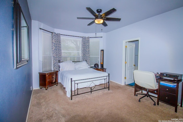 5315 Argyle, San Antonio, TX 78247 - carpeted bedroom featuring a ceiling fan and baseboards