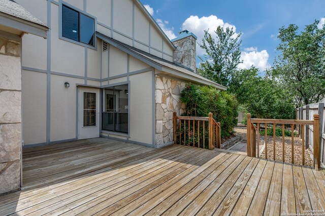 19750 Encino Way, San Antonio, TX 78259 - view of wooden deck