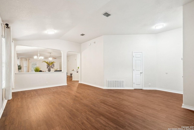 3022 Sunday Song, San Antonio, TX 78245 - unfurnished living room featuring baseboards, visible vents, and wood finished floors