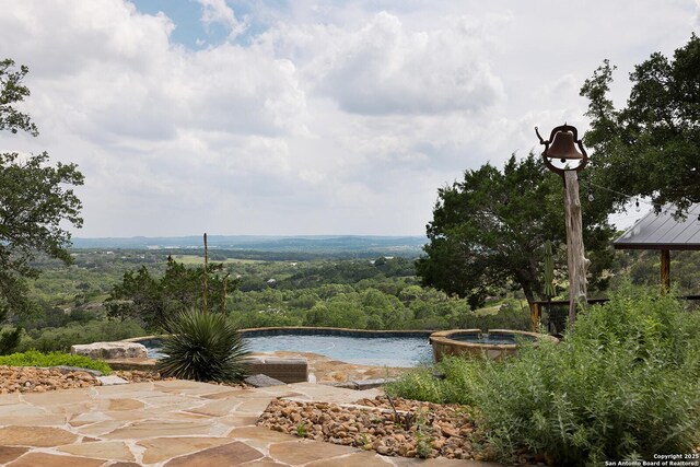 137A Spanish Pass, Boerne, TX 78006 - view of swimming pool with a forest view