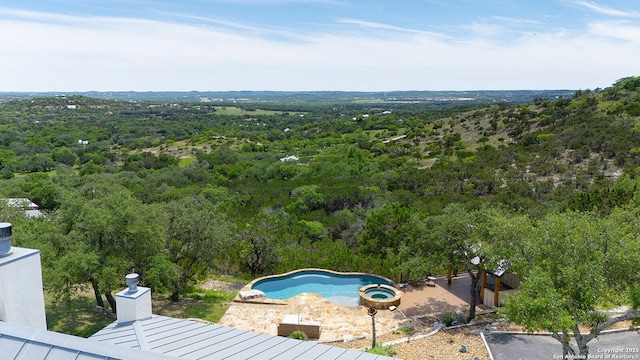 137A Spanish Pass, Boerne, TX 78006 - drone / aerial view of a heavily wooded area and a pool