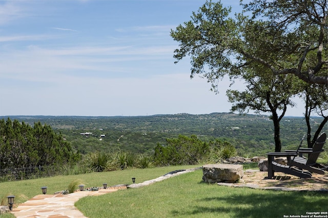137A Spanish Pass, Boerne, TX 78006 - view of green lawn featuring a view of trees
