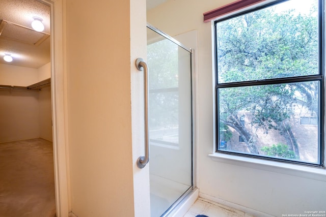 1903 Copperfield, San Antonio, TX 78251 - full bath with a walk in closet and a shower stall