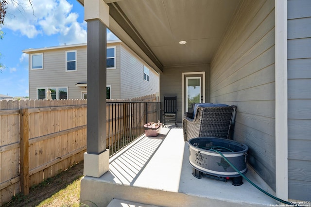exterior space with fence