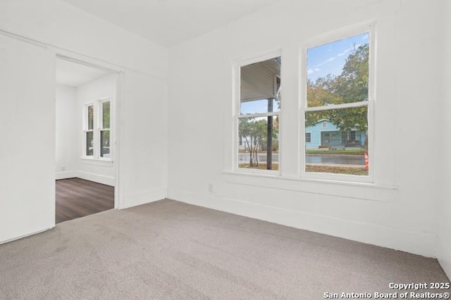 view of carpeted empty room
