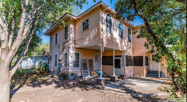 view of front of home featuring entry steps