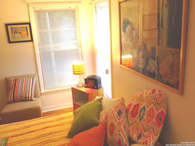 416 Alexander Hamilton, San Antonio, TX 78228 - bedroom with baseboards and wood finished floors
