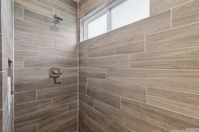 full bathroom with a tile shower