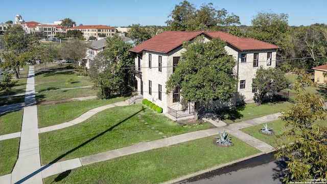 birds eye view of property