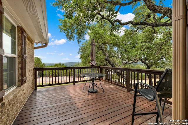 view of deck