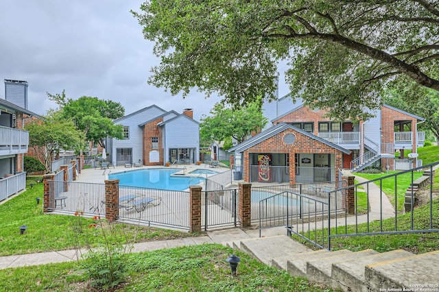 14343 Judson Unit 303, San Antonio, TX 78233 - pool with a patio area and fence