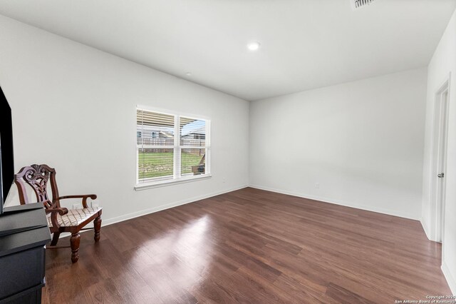 15102 Jetfire, Von Ormy, TX 78073 - interior space with baseboards, recessed lighting, and wood finished floors