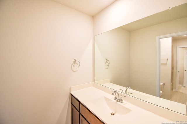 1707 Lawnside, San Antonio, TX 78245 - half bath with vanity and toilet