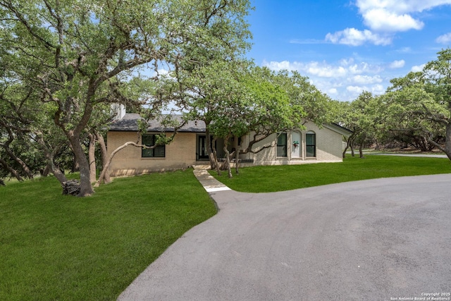 1397 Desert Gold, Boerne, TX 78006 - view of front of home with a front lawn and brick siding