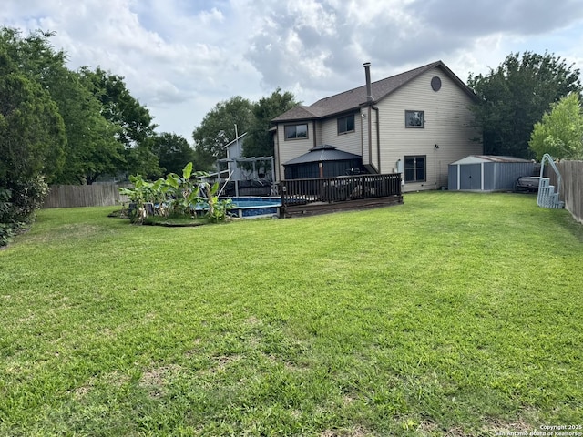 6603 Meadow Fawn, Converse, TX 78109 - view of yard with fence, an outdoor structure, a gazebo, and a shed