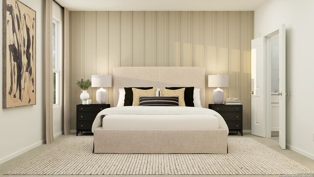 8407 Violet Sapphire, San Antonio, TX 78263 - bedroom with baseboards and light carpet