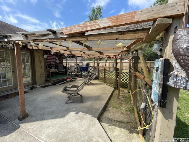 310 Seven Seas, Crosby, TX 77532 - view of patio / terrace with fence