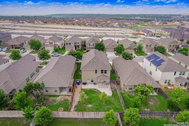 bird's eye view featuring a residential view