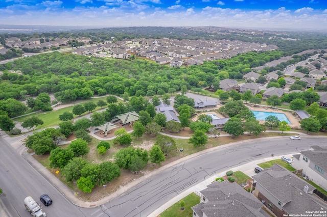 drone / aerial view featuring a residential view
