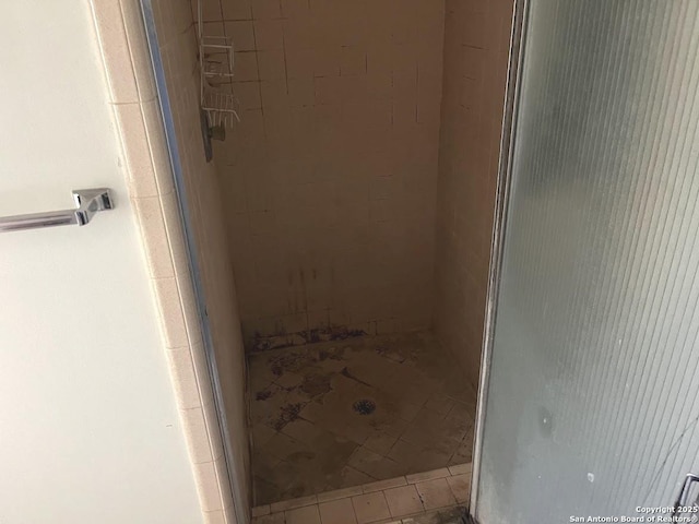 full bathroom with a shower stall