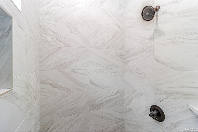 details with tiled shower