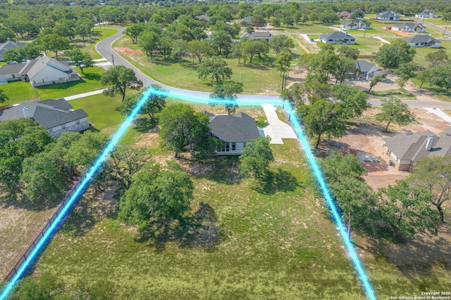 bird's eye view featuring a residential view