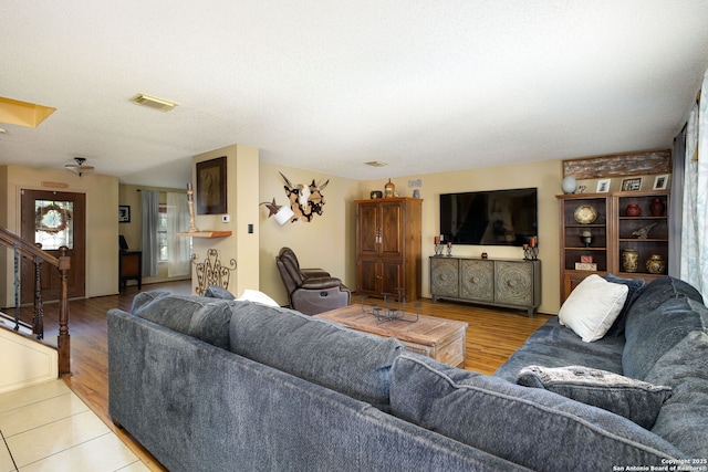 18554 Taylore Run, San Antonio, TX 78259 - living room featuring light wood-type flooring