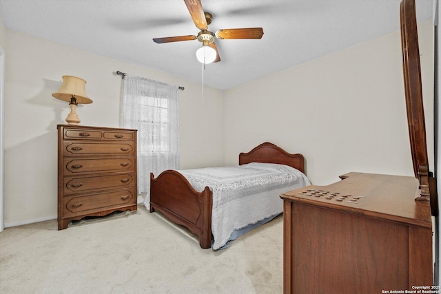 616 Ridgecrest, New Braunfels, TX 78130 - bedroom with ceiling fan and light colored carpet