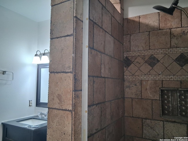 full bathroom featuring vanity