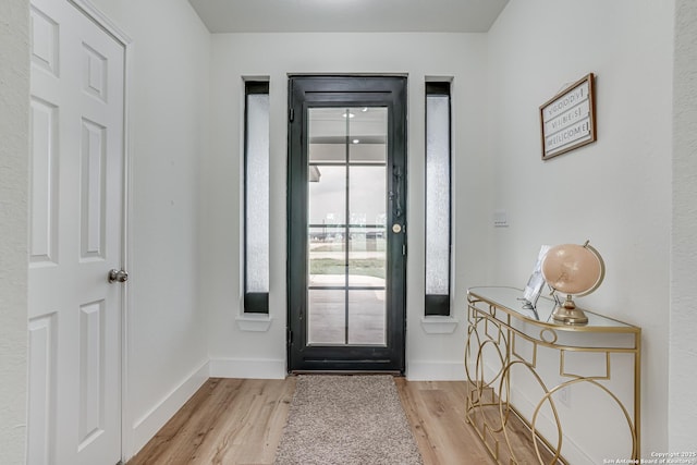 109 Hidden Hls, Floresville, TX 78114 - entryway with light wood finished floors and baseboards