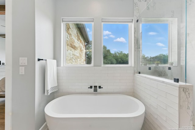 821 Bingham Ln, New Braunfels, TX 78132 - bathroom with a soaking tub