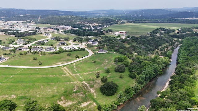 821 Bingham Ln, New Braunfels, TX 78132 - aerial view with a mountain view