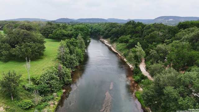 821 Bingham Ln, New Braunfels, TX 78132 - drone / aerial view featuring a mountain view