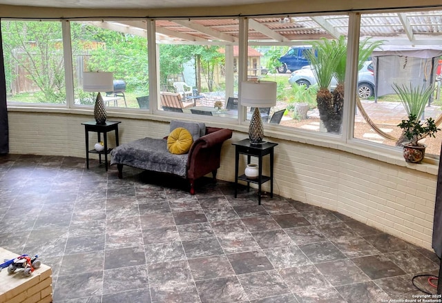 724 Holmgreen, San Antonio, TX 78220 - sunroom with stone finish floor and a healthy amount of sunlight