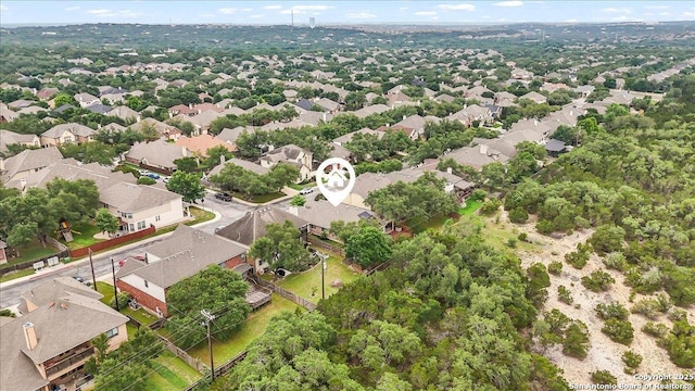 bird's eye view featuring a residential view