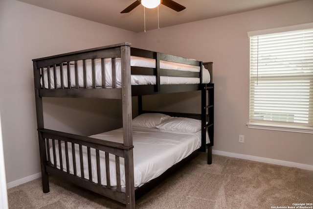 236/238 Joseph Cir, Cibolo, TX 78108 - carpeted bedroom featuring baseboards and ceiling fan