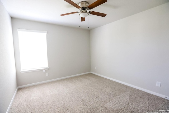 236/238 Joseph Cir, Cibolo, TX 78108 - carpeted spare room featuring baseboards and a ceiling fan