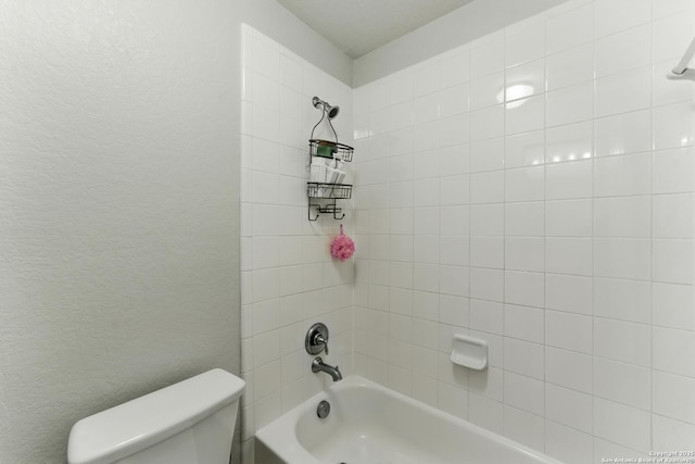14626 Costa Leon, San Antonio, TX 78245 - full bath with toilet, shower / tub combination, and a textured wall